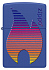 Зажигалка ZIPPO Classic с покрытием Royal Blue Matte, латунь/сталь, синяя, матовая, 38x13x57 мм - Фото 2