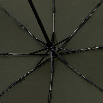 Зонт складной Cloudex, зеленый (хаки)