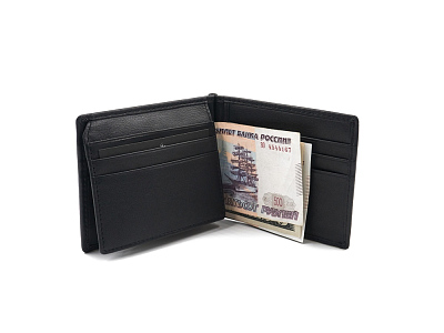 Бумажник с зажимом мужской