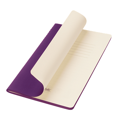 Блокнот Alpha slim, фиолетовый (Фиолетовый, бежевый)