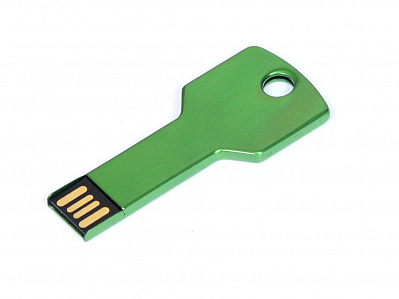 USB 2.0- флешка на 8 Гб в виде ключа (Зеленый)