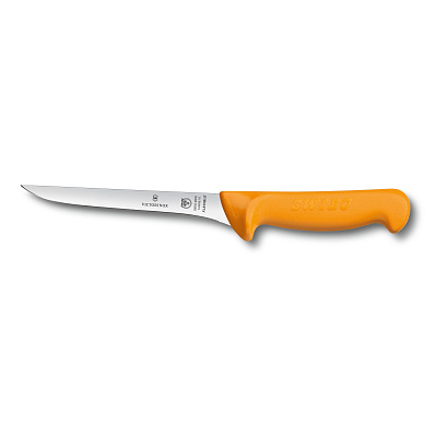 Нож обвалочный VICTORINOX Swibo с изогнутым узким гибким лезвием 13 см, жёлтый (Желтый)