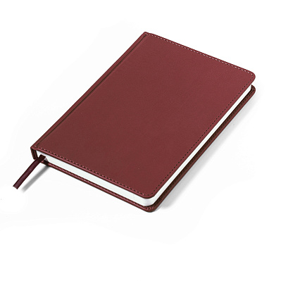 Ежедневник недатированный Campbell, формат А5,  в линейку (Бордовый)