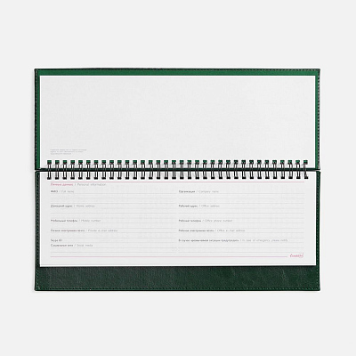 Планинг Faro, датированный, зеленый