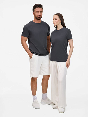 Футболка унисекс T-Bolka 200, темно-серая (графит)