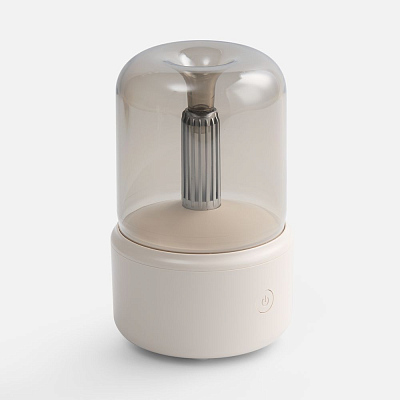 Увлажнитель-ароматизатор с подсветкой mistFlicker, молочно-белый