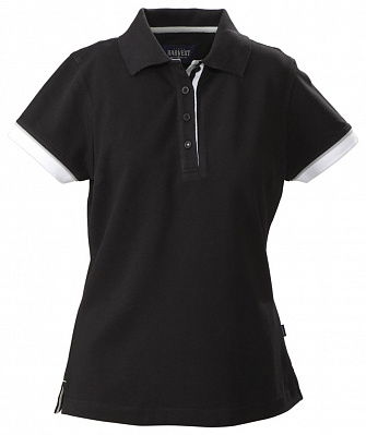 Рубашка поло женская Antreville, черная (Черный)