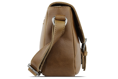 Сумка женская KLONDIKE GOLD «Kate», натуральная кожа в коньячном цвете, 21 х 16,5 х 6,5 см