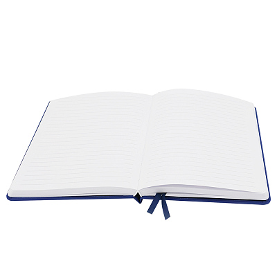 Блокнот A5 Veles в твёрдом переплёте, тёмно-синий