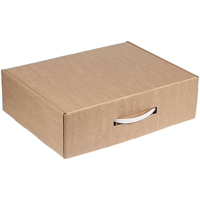 Коробка самосборная Light Case, белая, с белой ручкой (Белый)