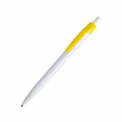 Ручка шариковая KIFIC, пластик (Белый, желтый)