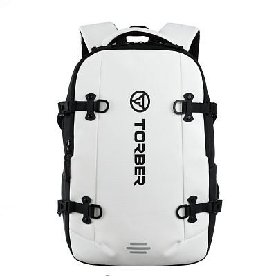 Рюкзак спортивный TORBER Xtreme 18" /чёрный, 31 х 12 х 46 см, 17л (Белый)
