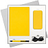 Подарочный набор Sky, желтый (ежедневник, ручка, аккумулятор) - Фото 1