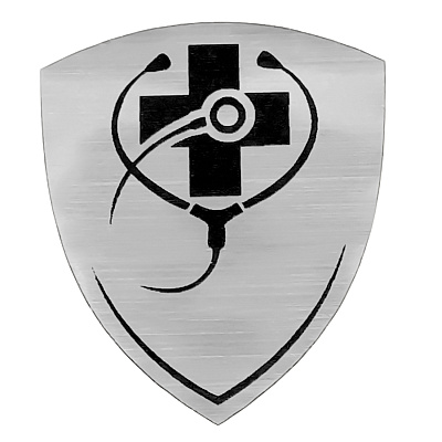 Шильд-наклейка медицина, серебро (Серебристый) Шильд-наклейка медицина, серебро (Серебристый)