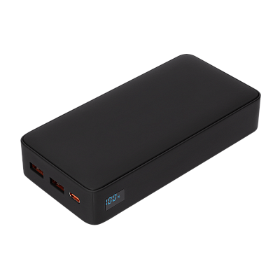 Внешний аккумулятор с подсветкой Анкор Плюс PD (Ancor PD Plus) 20000 mAh, черный (Чёрный)