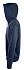 Толстовка мужская на молнии Soul Men 290 с контрастным капюшоном, темно-синяя - Фото 3