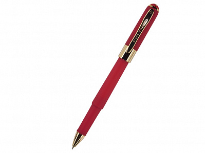 Ручка пластиковая шариковая Monaco (Красный/золотистый)
