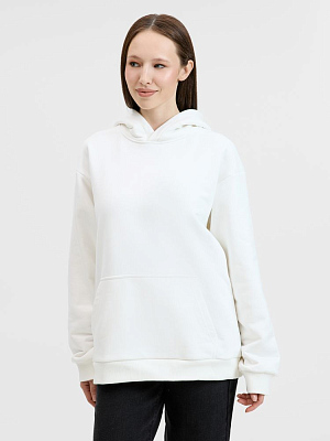 Худи унисекс оверсайз Songo, молочно-белое