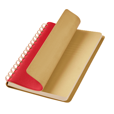 Ежедневник Vista недатированный, красный/бежевый (Красный, бежевый)