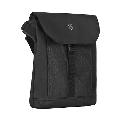 Сумка наплечная VICTORINOX Altmont Original Flapover Digital Bag, чёрная, нейлон, 26x10x30 см, 7 л