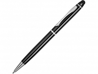 Ручка-стилус шариковая Фокстер (Черный/серебристый)