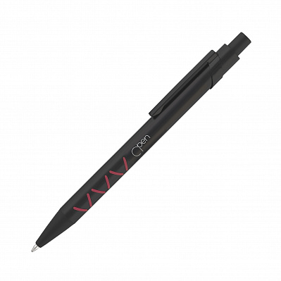Ручка шариковая "Will"  (Черный с красным)