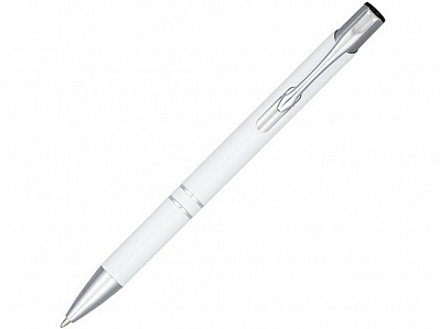 Ручка металлическая шариковая Moneta с анодированным покрытием (Белый)