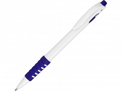 Ручка пластиковая шариковая Фиджи (Белый/синий)
