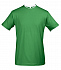 Футболка мужская с контрастной отделкой Madison 170, ярко-зеленый/белый - Фото 1