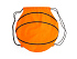 Рюкзак-мешок MILANO в форме баскетбольного мяча - Фото 5