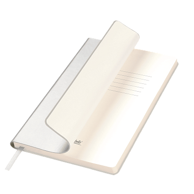 Ежедневник Спарк (Spark) недатированный, серебряный (без упаковки, без стикера) (Серебряный, бежевый)