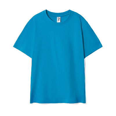 Футболка детская Regent Kids 150, белая (Бирюзовый)