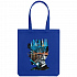 Холщовая сумка Moscow Boy, ярко-синяя - Фото 2