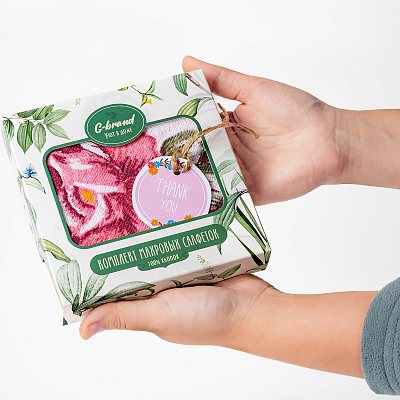 Подарочный комплект махровых салфеток "G-brand" 2074