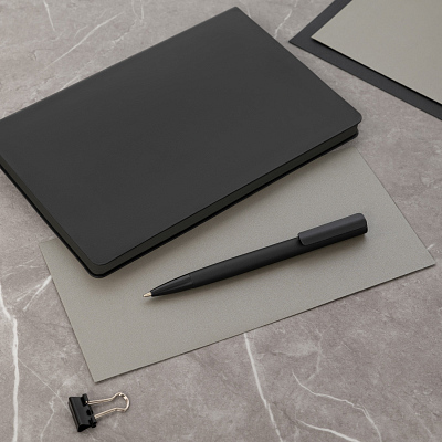 Ежедневник Латте софт-тач (Latte soft touch) недатированный, черный