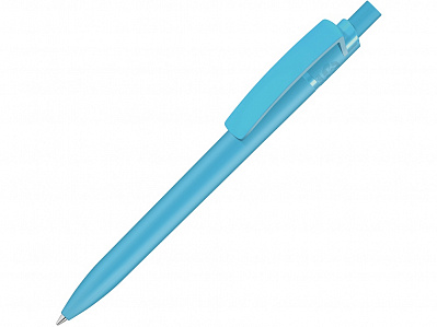 Ручка пластиковая шариковая из Rpet Recycled Pet Pen Step F (Голубой)