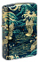 Зажигалка ZIPPO Eastern с покрытием 540 Tumbled Brass, латунь/сталь, зеленая, 38x13x57 мм - Фото 1