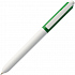 Ручка шариковая Hint Special, белая с зеленым - Фото 3