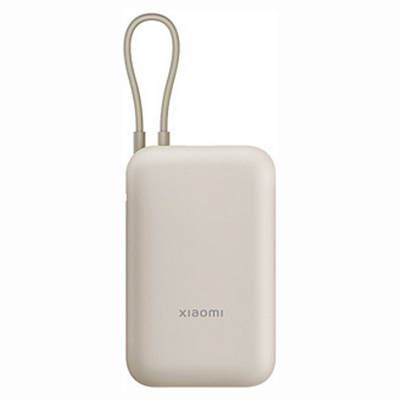 ПЗУ со встроенным кабелем Xiaomi Power Bank 10000, голубой
