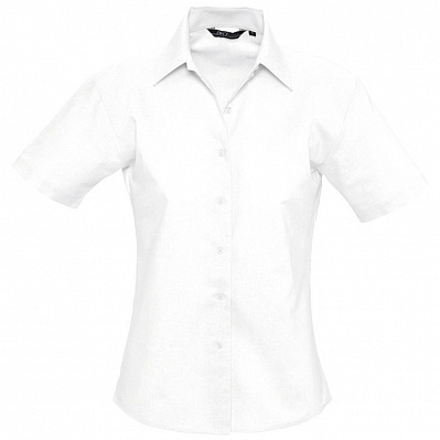 Рубашка женская с коротким рукавом Elite, белая (Белый)