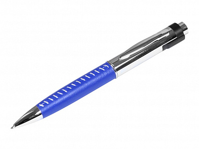 USB 2.0- флешка на 16 Гб в виде ручки с мини чипом (Синий/серебристый)