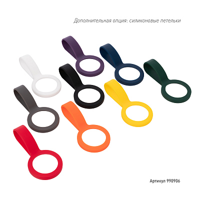 Термобутылка вакуумная герметичная Fresco, оранжевая, зернистое покрытие