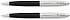 Набор FranklinCovey Lexington: шариковая ручка и карандаш 0.9мм. Цвет - черный + хромовый. - Фото 1