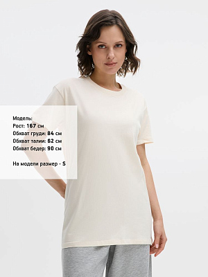 Футболка унисекс Regent 150, светло-бежевая (неокрашенная)
