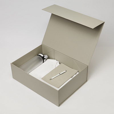 Набор с одеждой RUST NEO (футболка, бутылка, ежедневник, ручка), белый, XS/S (Белый, серый)