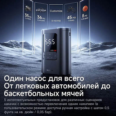 Беспроводной компрессор Baseus GoTrip VA1 Super Mini Wireless Inflator