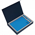 Коробка Silk с ложементом под ежедневник 15х21 и ручку, синяя - Фото 3