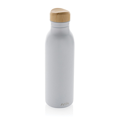 Бутылка для воды Avira Alcor из переработанной стали RCS, 600 мл (Белый;)