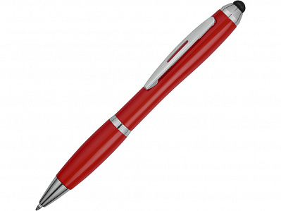 Ручка-стилус шариковая Nash (Красный/серебристый)