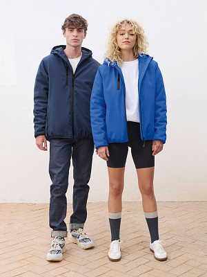 Куртка софтшелл с капюшоном женская Falcon Women, темно-серая